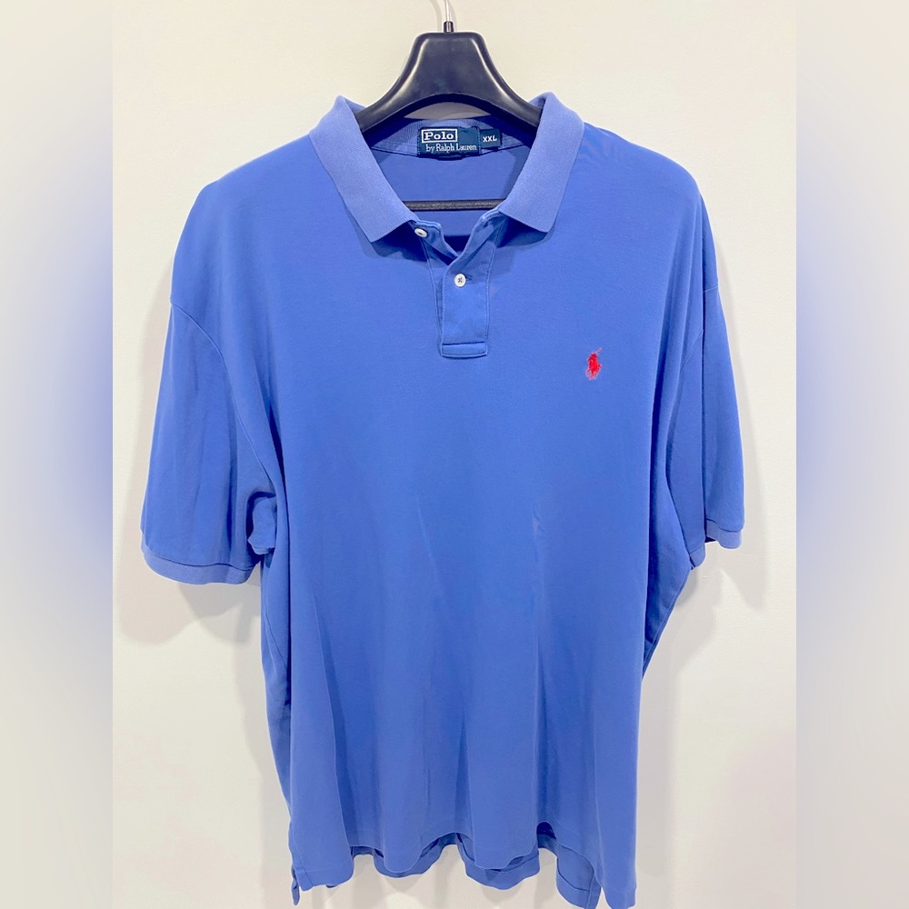 Polo by Ralph Lauren Blue Polo Pink Horse Size XL